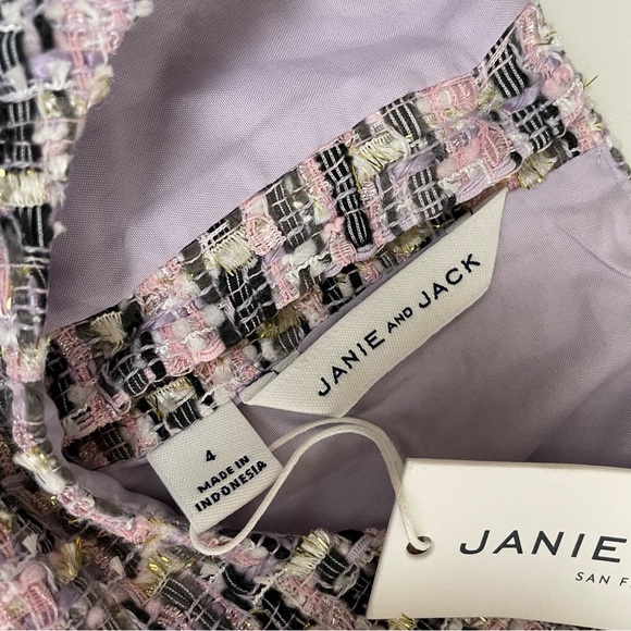 Janie and Jack Shimmer Boucle Dress Lavender Sz 4 NWT - Picture 13 of 13